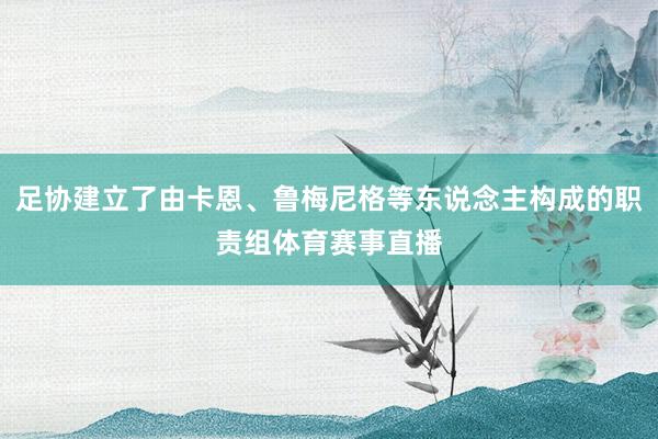 足协建立了由卡恩、鲁梅尼格等东说念主构成的职责组体育赛事直播