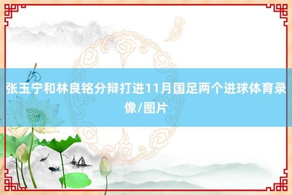 张玉宁和林良铭分辩打进11月国足两个进球体育录像/图片