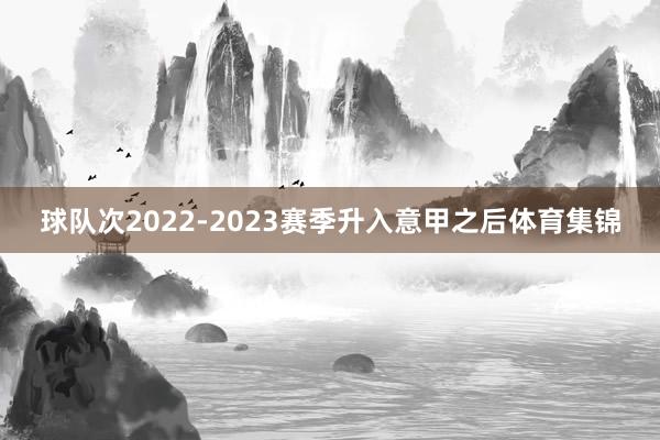 球队次2022-2023赛季升入意甲之后体育集锦